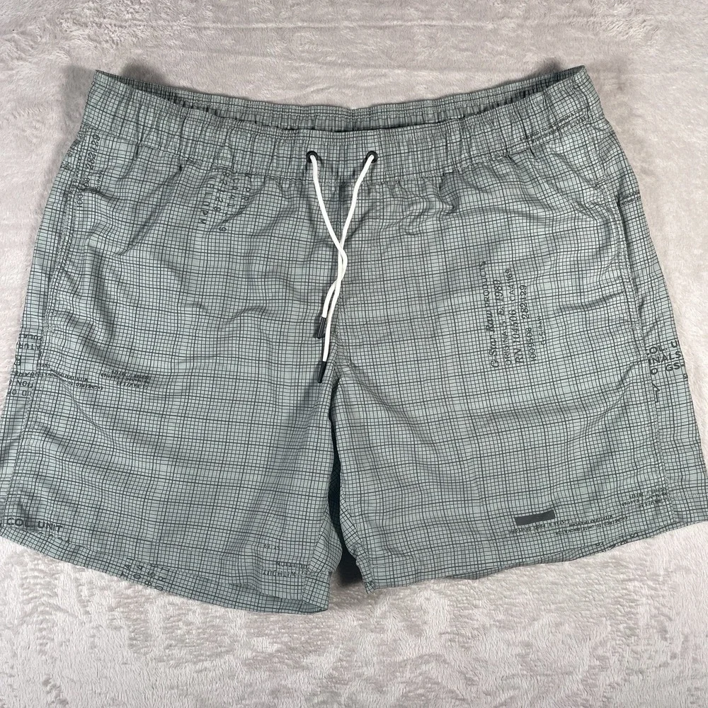 G-Star Dirik Iceberg Green Graphic Paper Allover Swim Shorts Mens XXL  Upper Leg